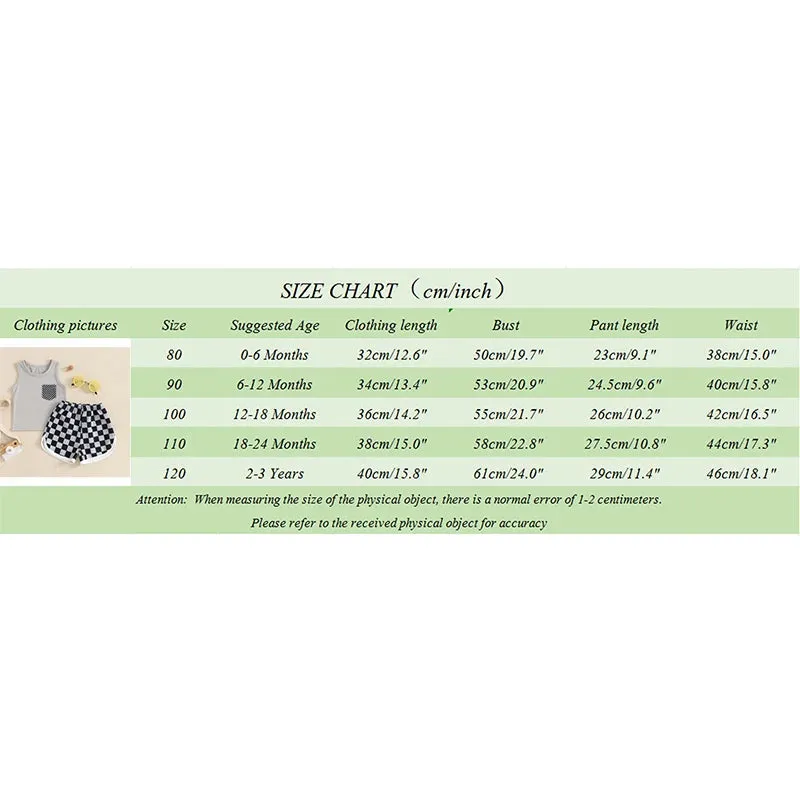 0-3Y Summer Baby Boy Clothing Set
