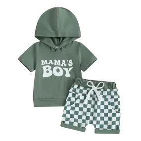 0-3Y Toddler Baby Boy Summer Letter Print Outfits