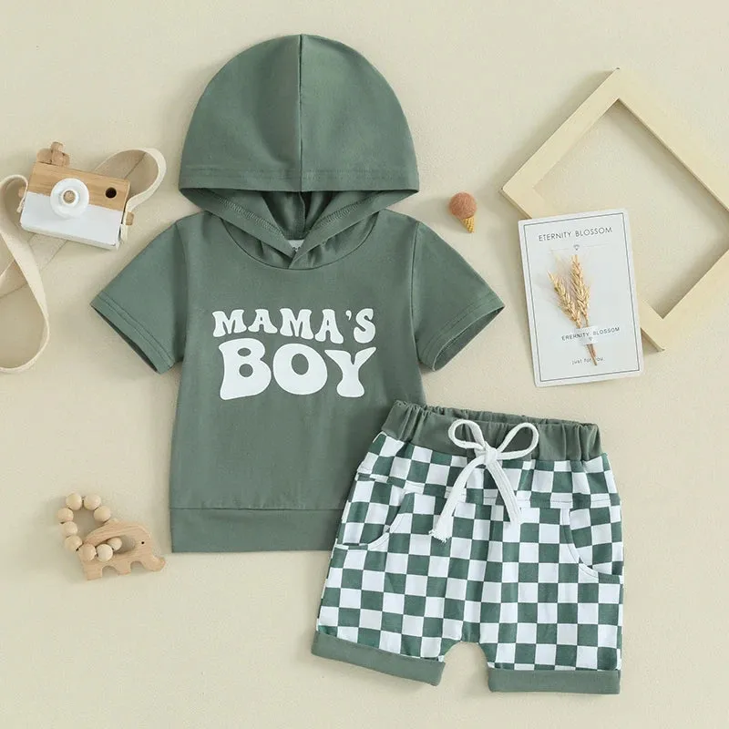 0-3Y Toddler Baby Boy Summer Letter Print Outfits