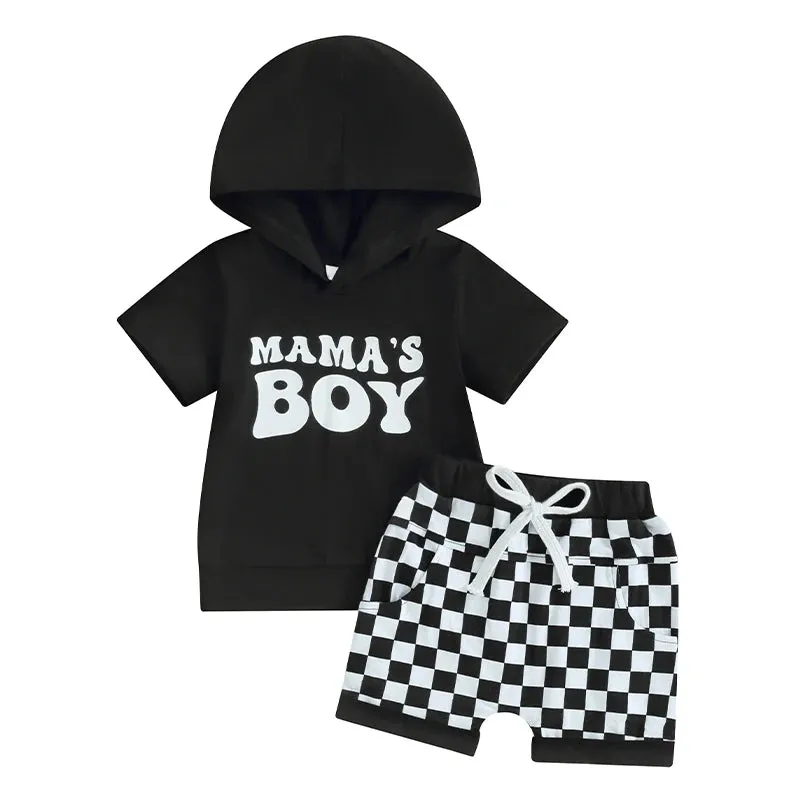 0-3Y Toddler Baby Boy Summer Letter Print Outfits