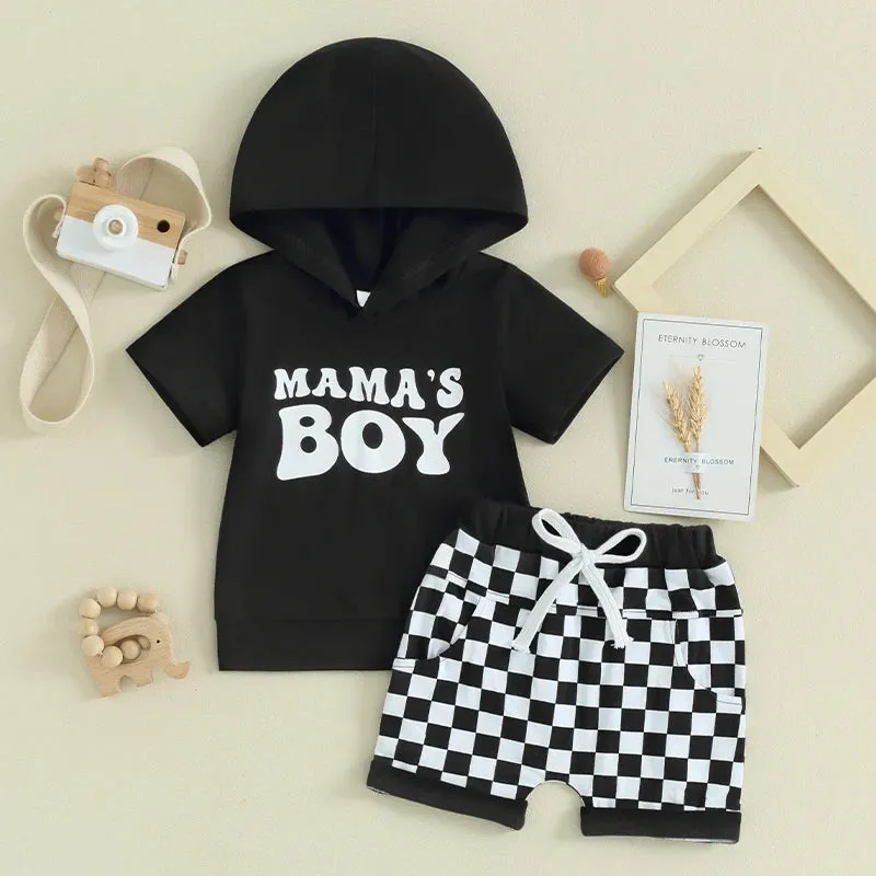 0-3Y Toddler Baby Boy Summer Letter Print Outfits