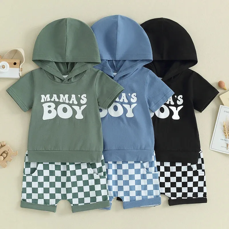 0-3Y Toddler Baby Boy Summer Letter Print Outfits