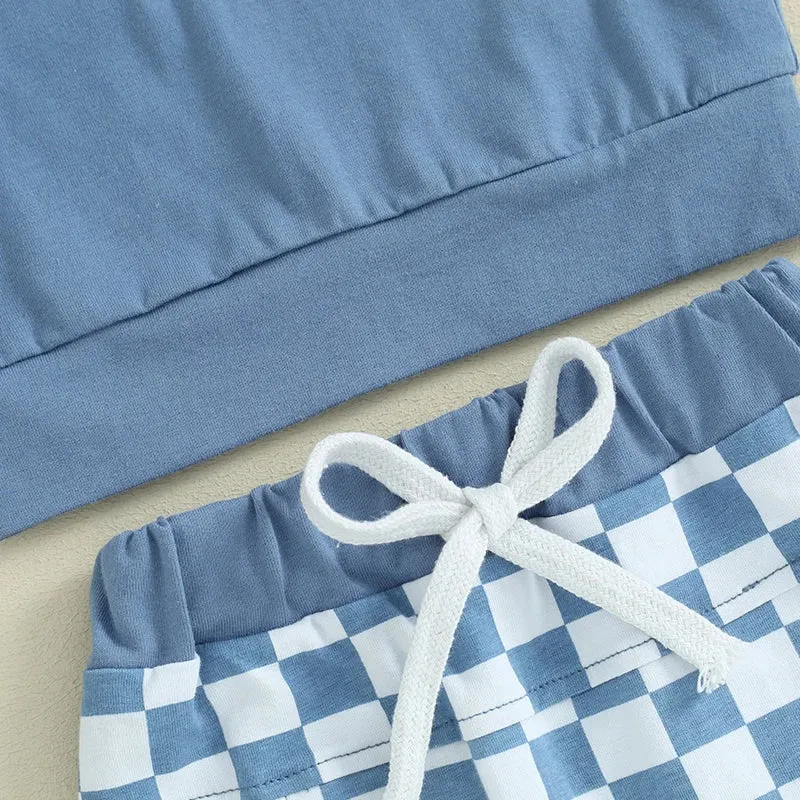 0-3Y Toddler Baby Boy Summer Letter Print Outfits