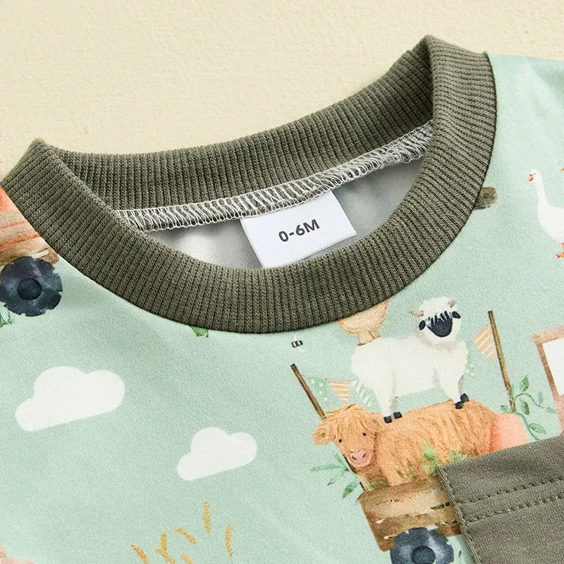 0-3Y Toddler Baby Boy Summer Outfit Set