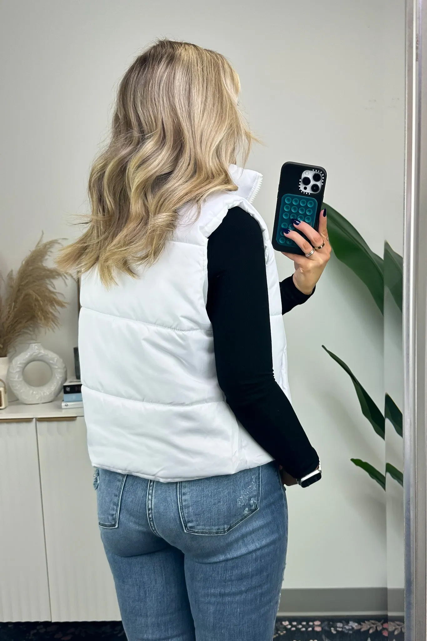 Cabin Cozy Zip Front Puffer Vest - FINAL SALE