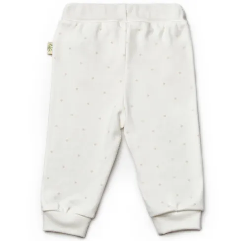 Ecru Polka Dot Pants Organic