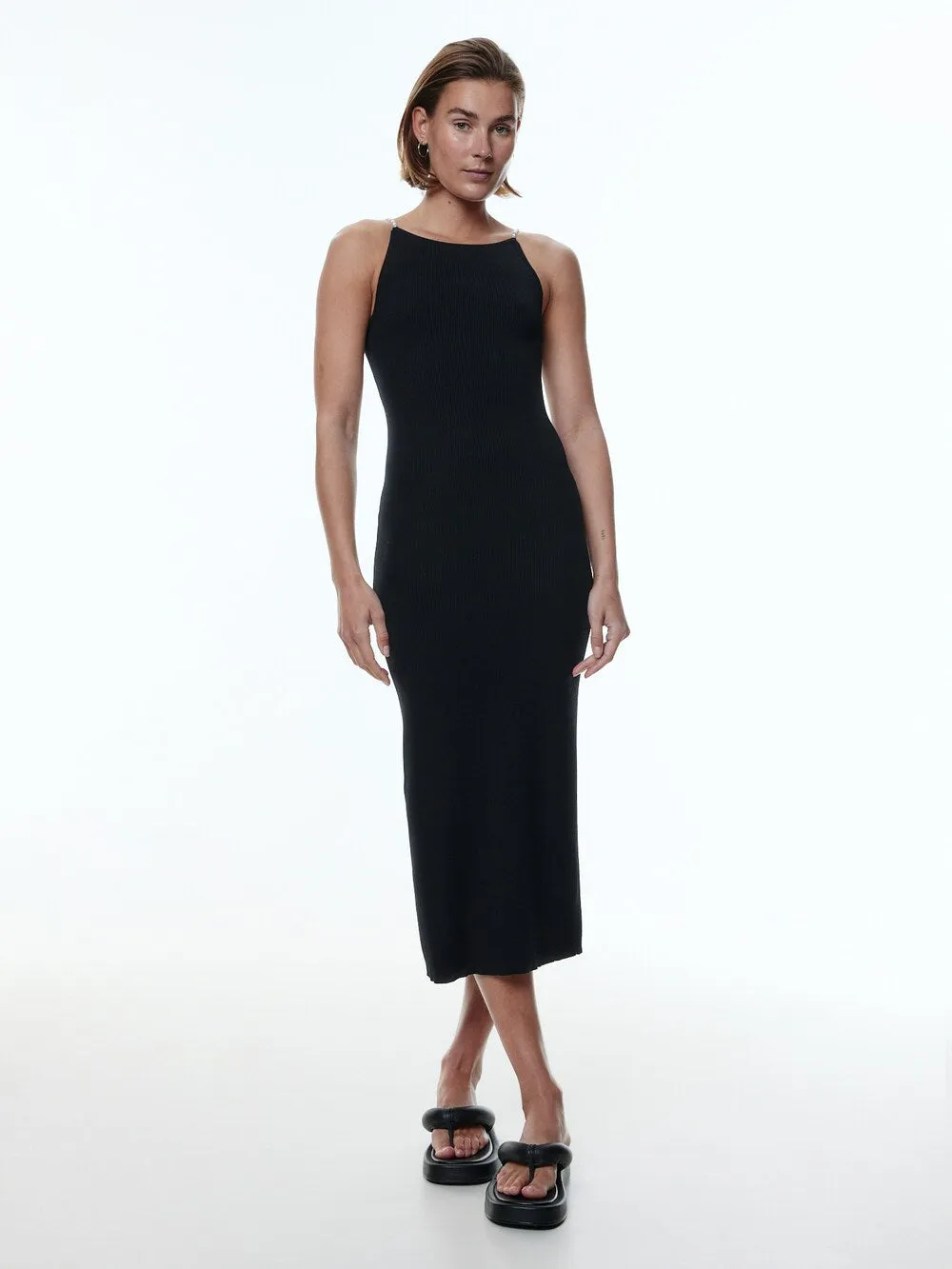 Edited Ulima knit dress, black