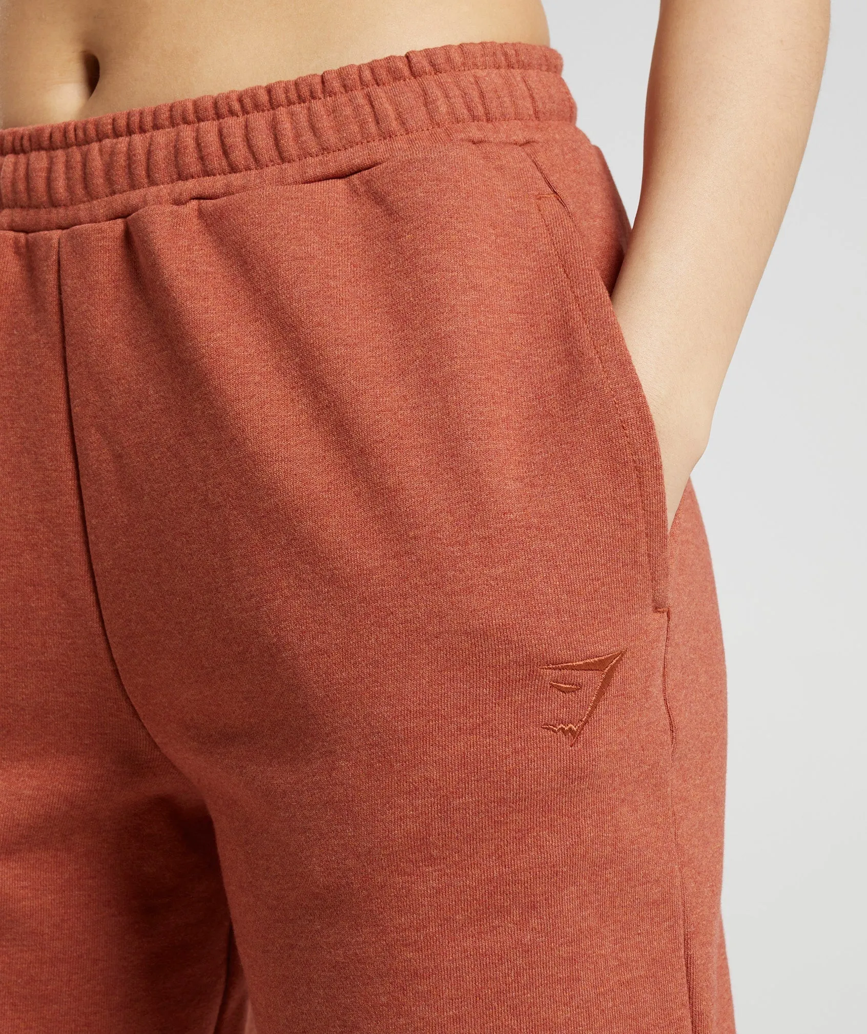 Gymshark Rest Day Sweats Joggers - Cinnamon Brown Marl