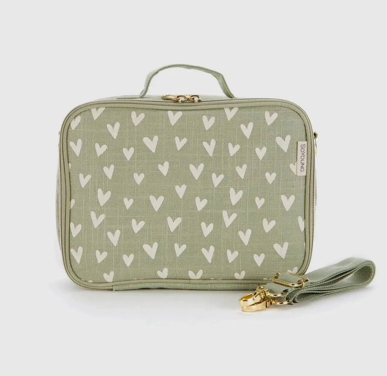Little Hearts Sage Lunch Box