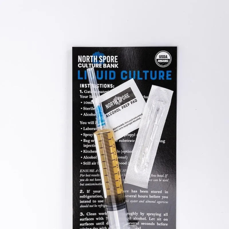 Organic Blue Oyster Mushroom Liquid Culture Syringe