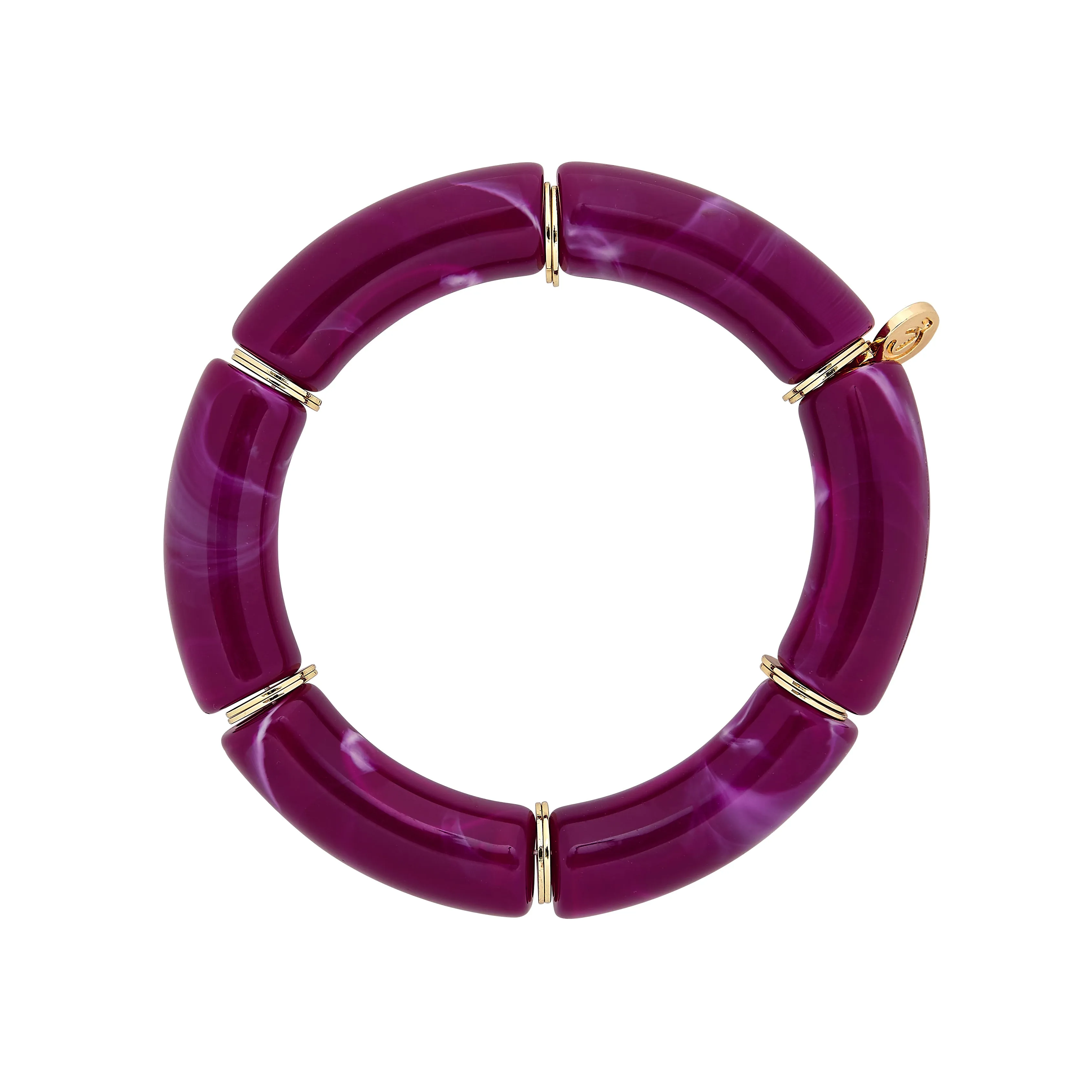 Palm Beach Bracelet Thick Berry Marble