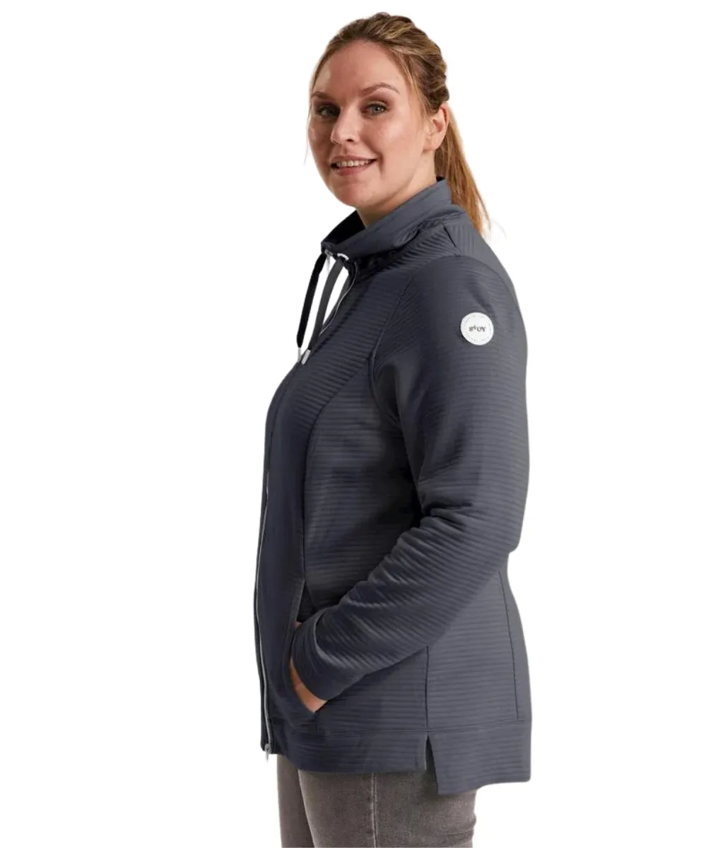 STOY Powerstretch Women’s Plus Size Zip Jacket Dark Navy Sizes 20-32