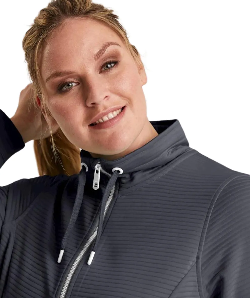 STOY Powerstretch Women’s Plus Size Zip Jacket Dark Navy Sizes 20-32