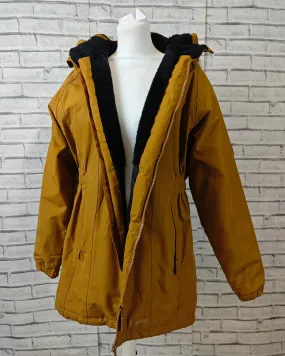 Trespass Women’s TP50 Waterproof Parka - UK 14 - Mustard Yellow - Faux Fur Hood